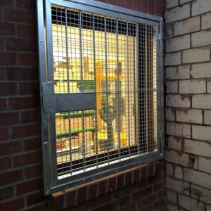 Einbruchssicherung Fenstergitter Stahl-feuerverzinkt